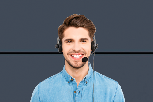 dark haired man with headset answering phone Heartland Digital Imaging, Xerox, Agent, Dealer, Solutions Provider, Marion, Illinois, IL contact us