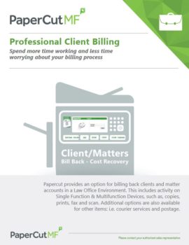 Professional Client Billing Cover, Papercut MF, Heartland Digital Imaging, Xerox, Agent, Dealer, Solutions Provider, Marion, Illinois, IL